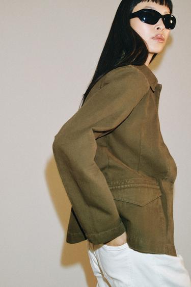 CHAQUETA BOLSILLOS ZW COLLECTION - Khaki de Zara