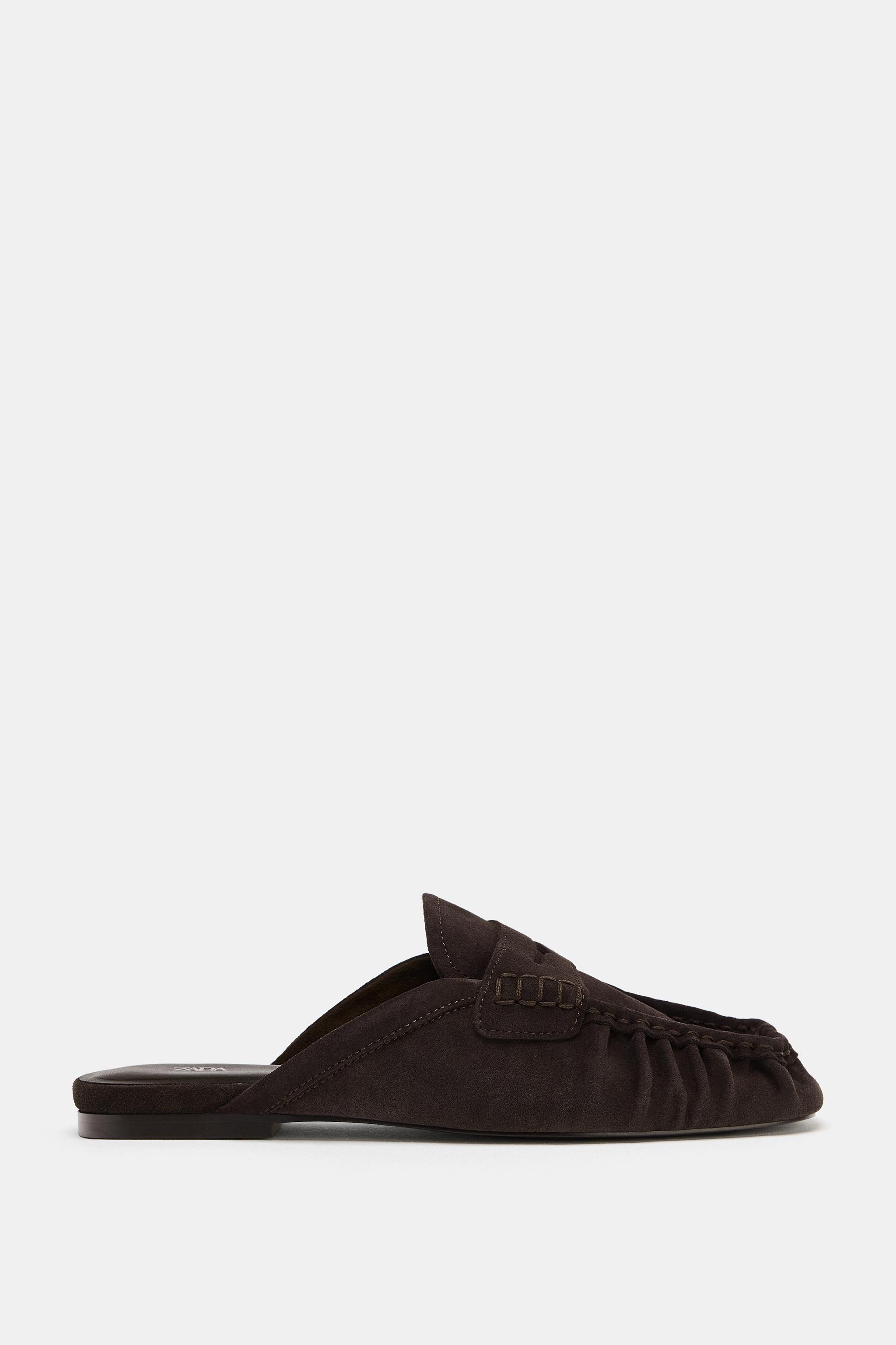 LEATHER MULE LOAFERS