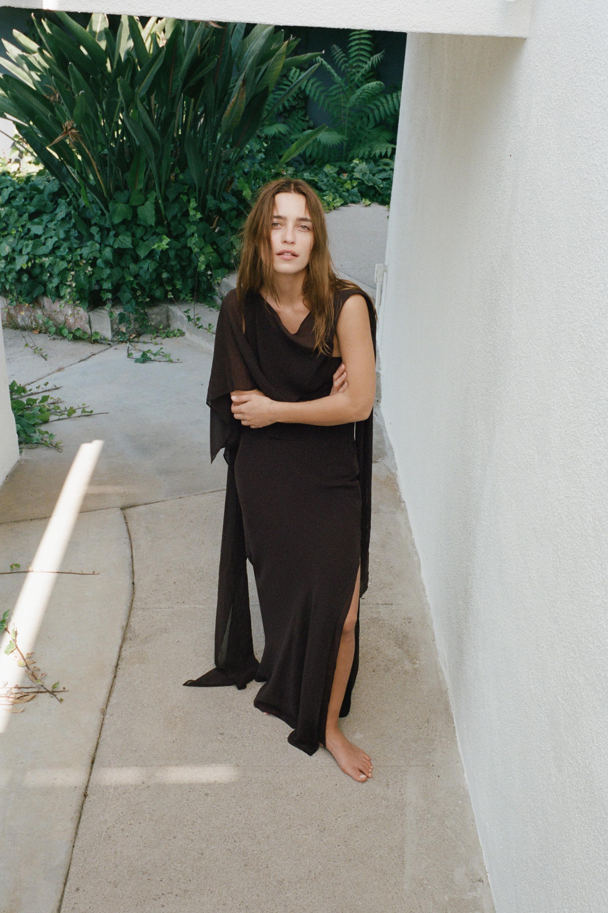 LIMITED EDITION ASYMMETRIC CAPE DRESS