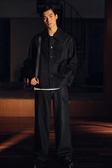 BAGGY FIT CARPENTER JEANS - Blue by Zara