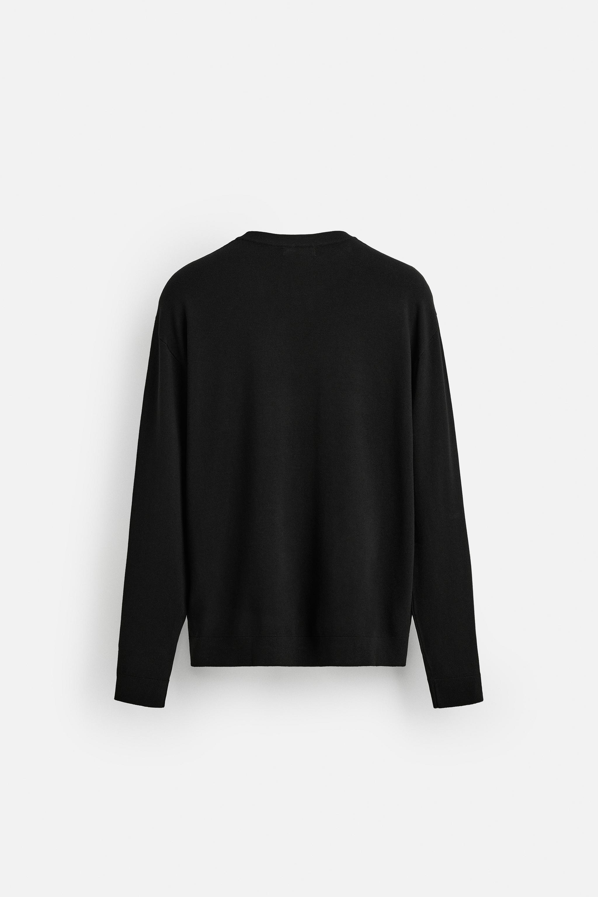TEXTURED VISCOSE BLEND SWEATER