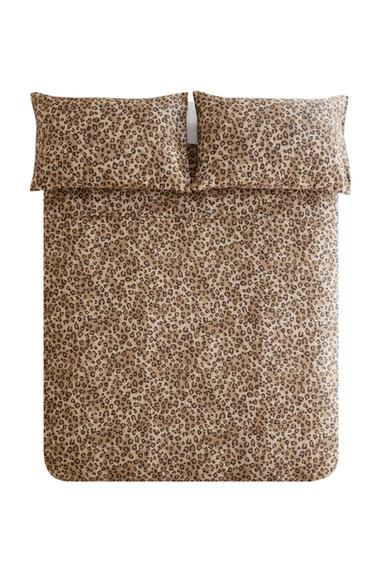 CAPA DE EDREDOM DE CETIM COM ESTAMPA ANIMAL PRINT - Leopardo da Zara