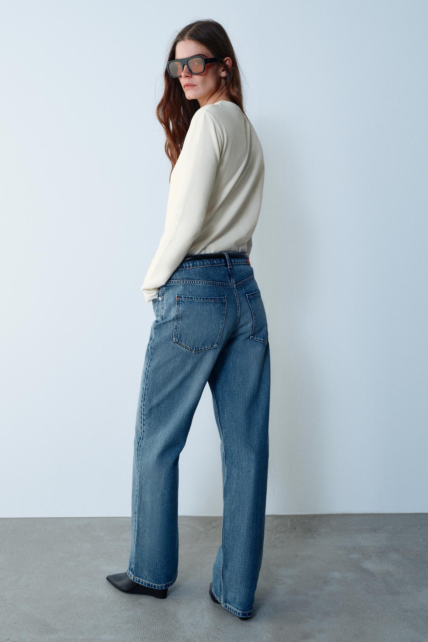 Женская футболка Zara Crew Neck, цвет: Экрю — фото 5