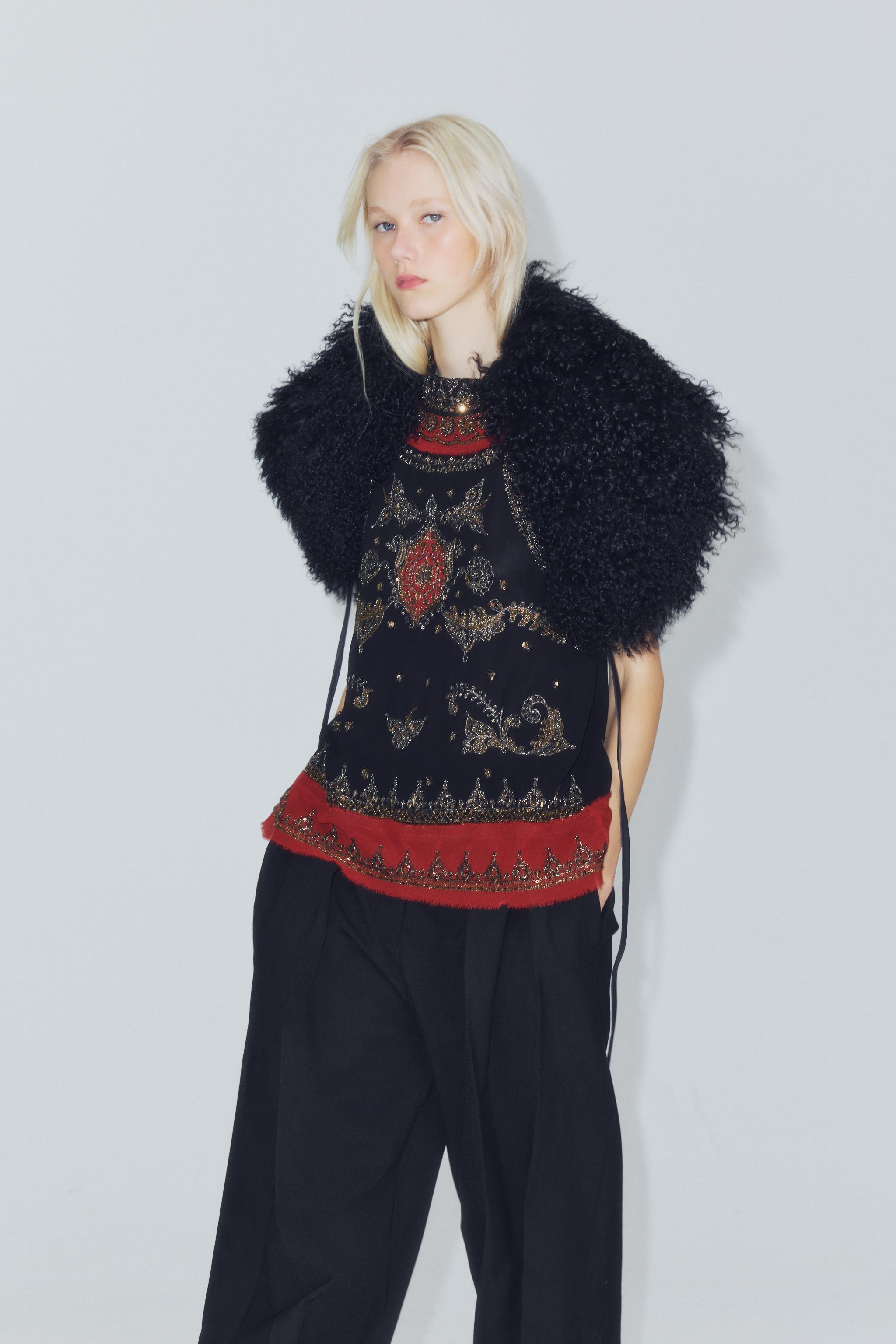 TOP COMBINÉ BRODERIES FANTAISIE ZW COLLECTION