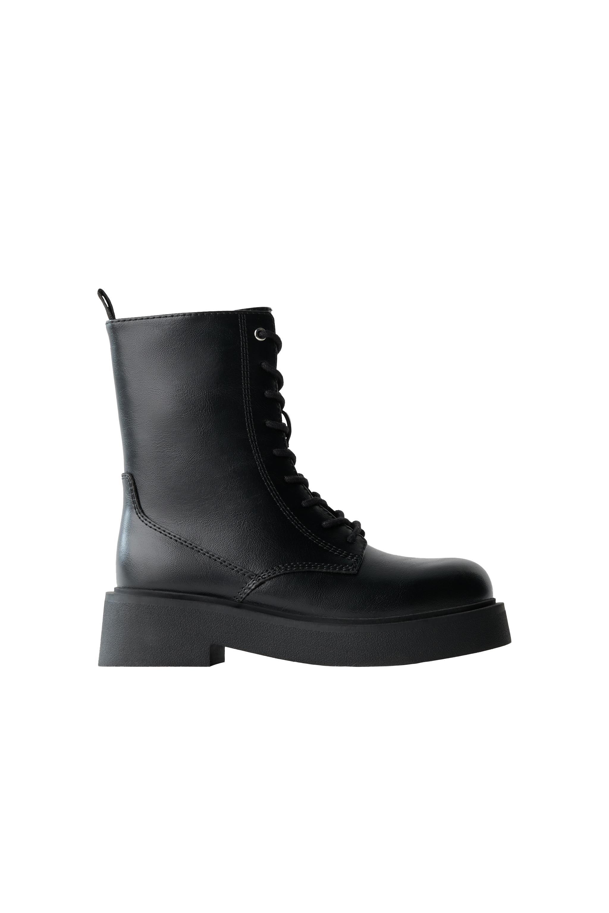 LACED BOOTS - Black | ZARA United States