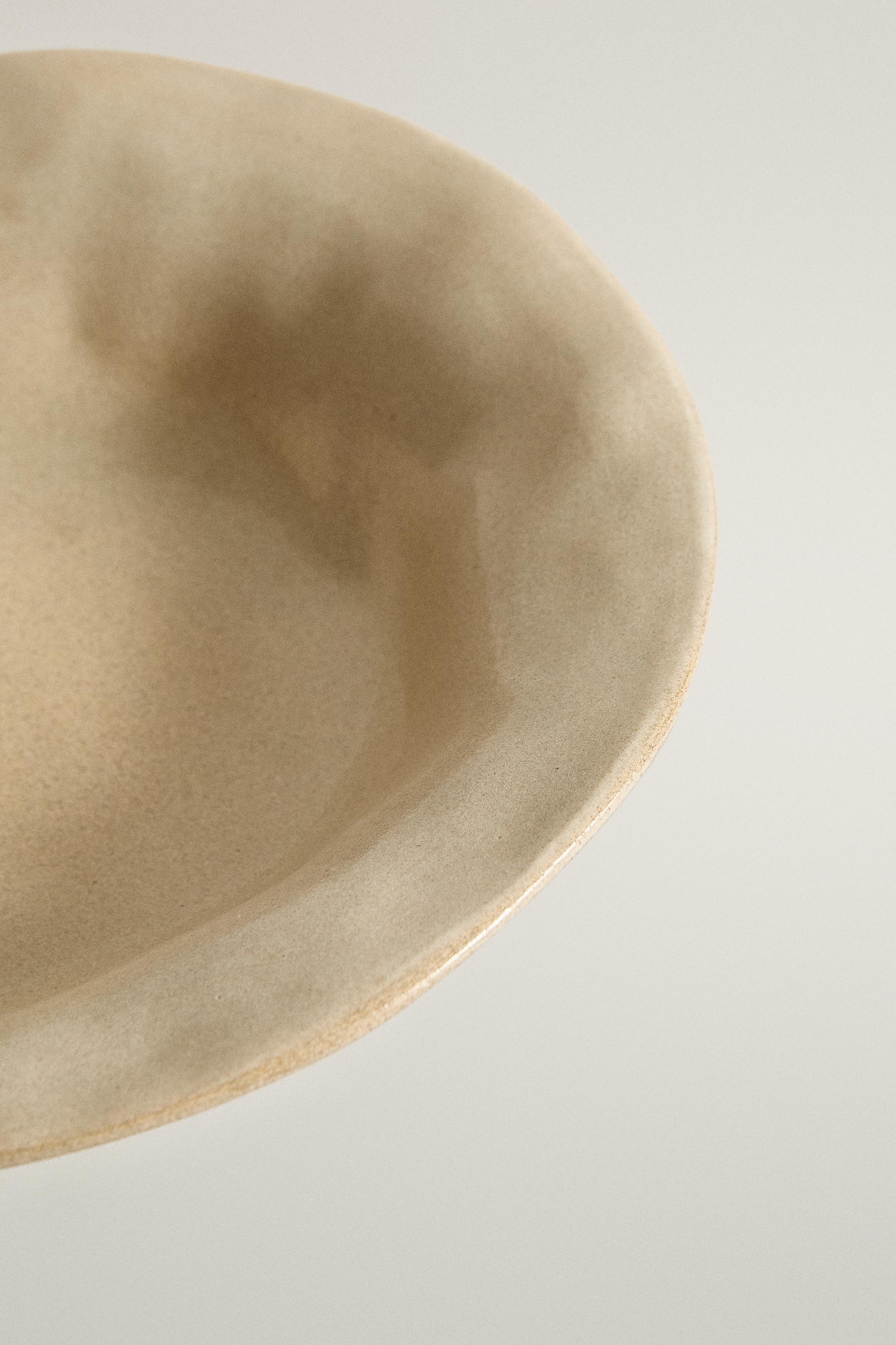 IRREGULAR STONEWARE SOUP PLATE