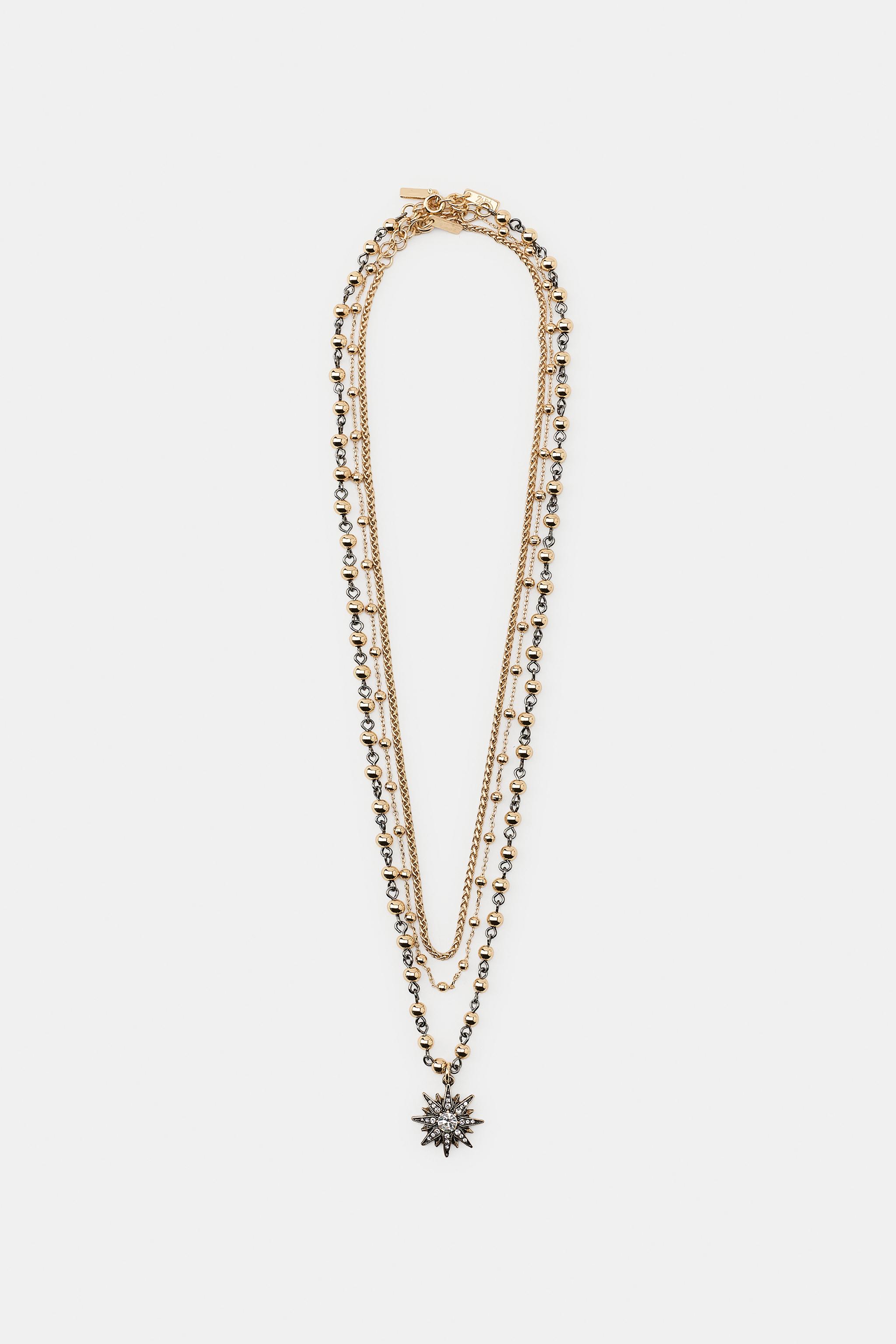 3-PACK OF MIXED CHAIN STAR NECKLACES