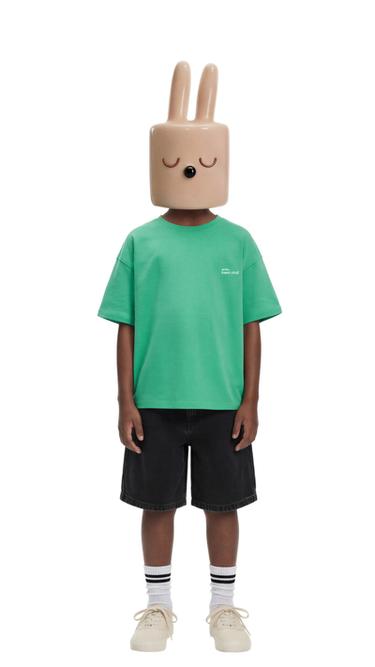 Zara ŠIROKE TEKSAS BERMUDE OPUŠTENOG KROJA – Crna