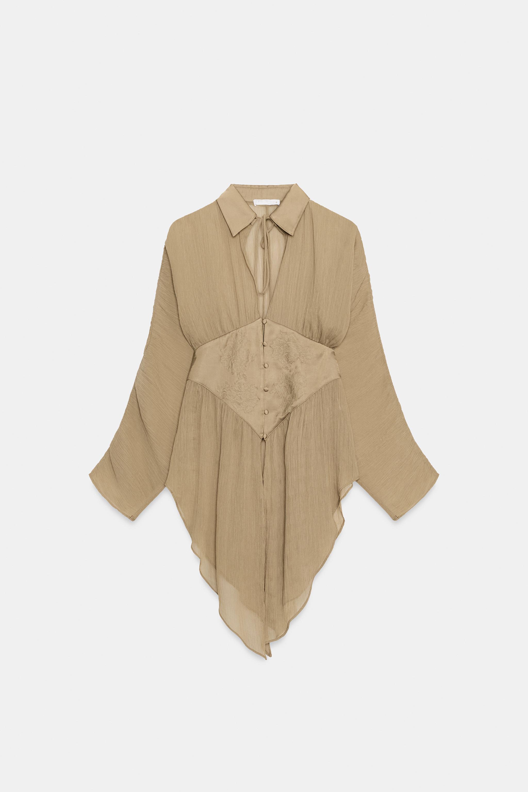 ZW COLLECTION LACE FLUID SHIRT
