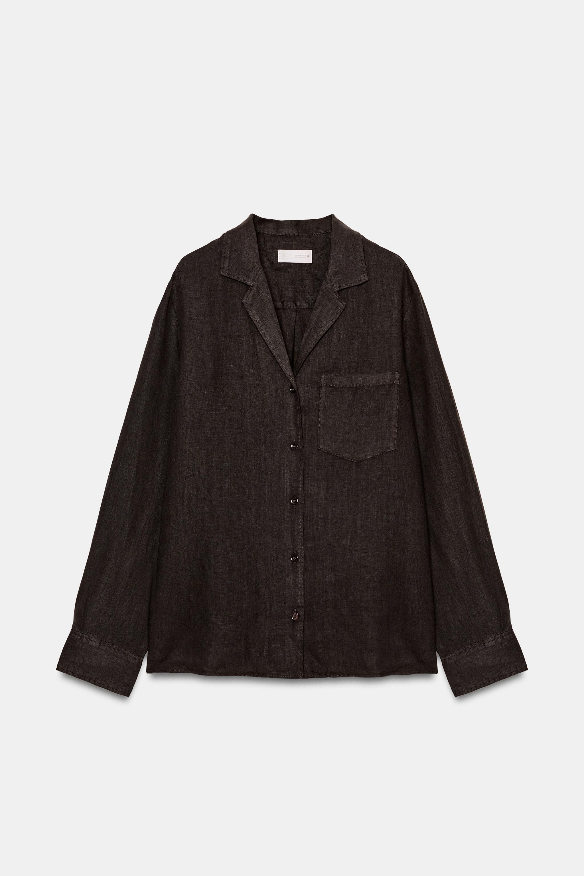 LINEN POCKET SHIRT ZW COLLECTION