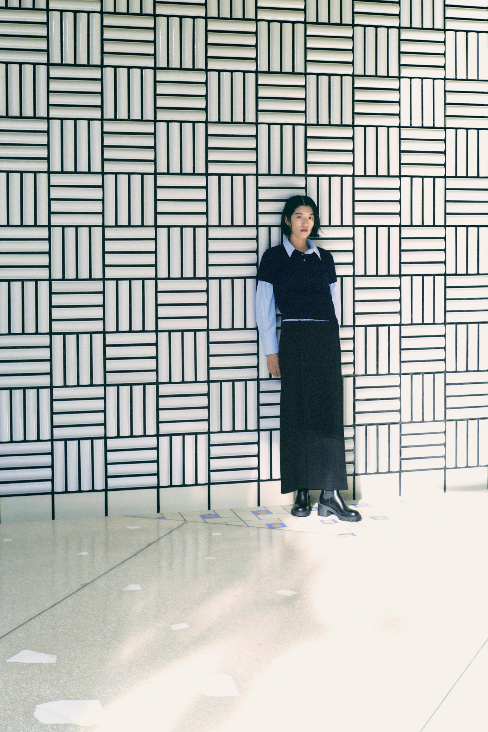 ZARA ZW COLLECTION ロングスカート 2521/290 ZARA ZW COLLECTION ロングスカート ブラック
