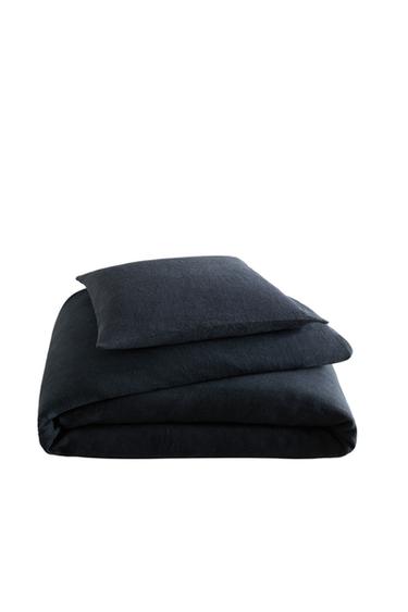 WASHED LINEN BEDSPREAD (400 GXM²) - Blue by Zara