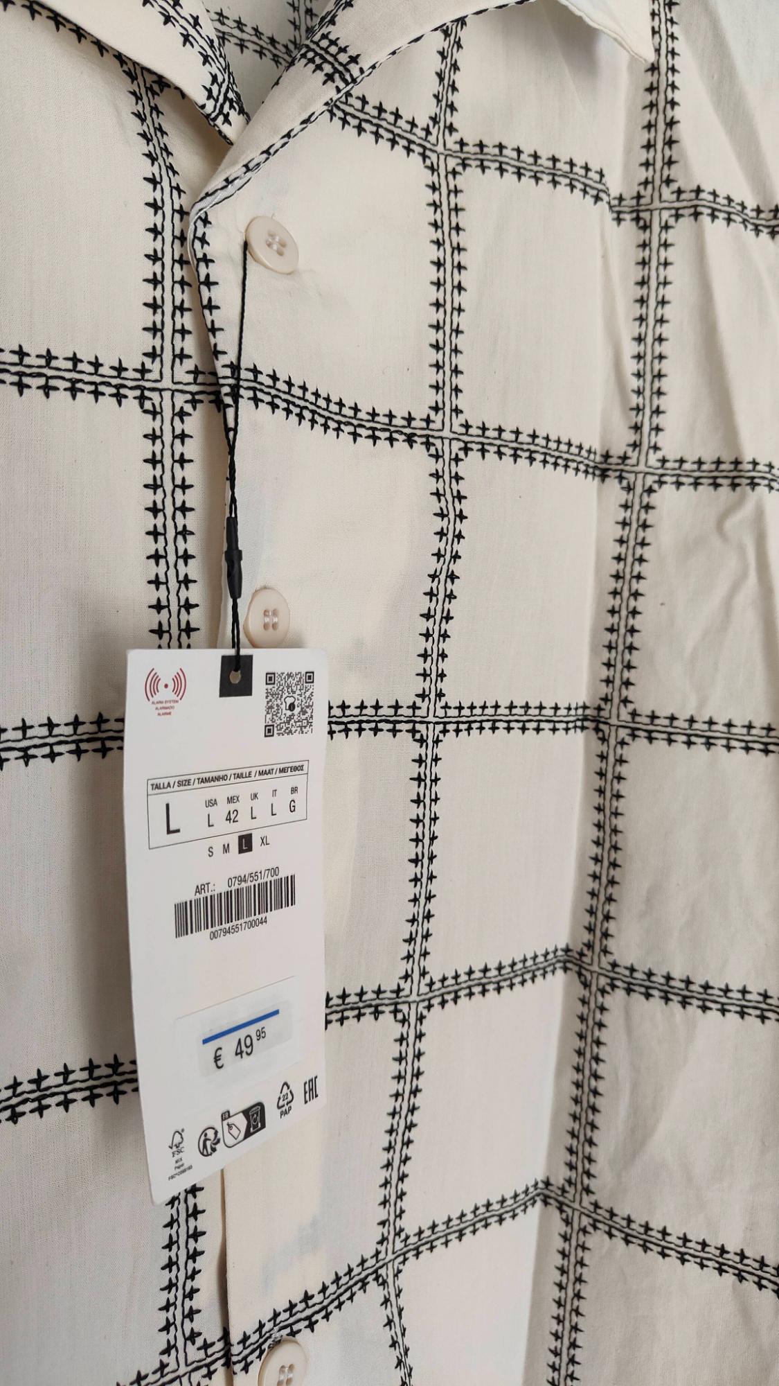 CHECK EMBROIDERED SHIRT - Image 3