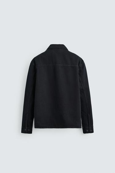 CHEMISE POLO EN DENIM - Bleu moyen de Zara - Image 7