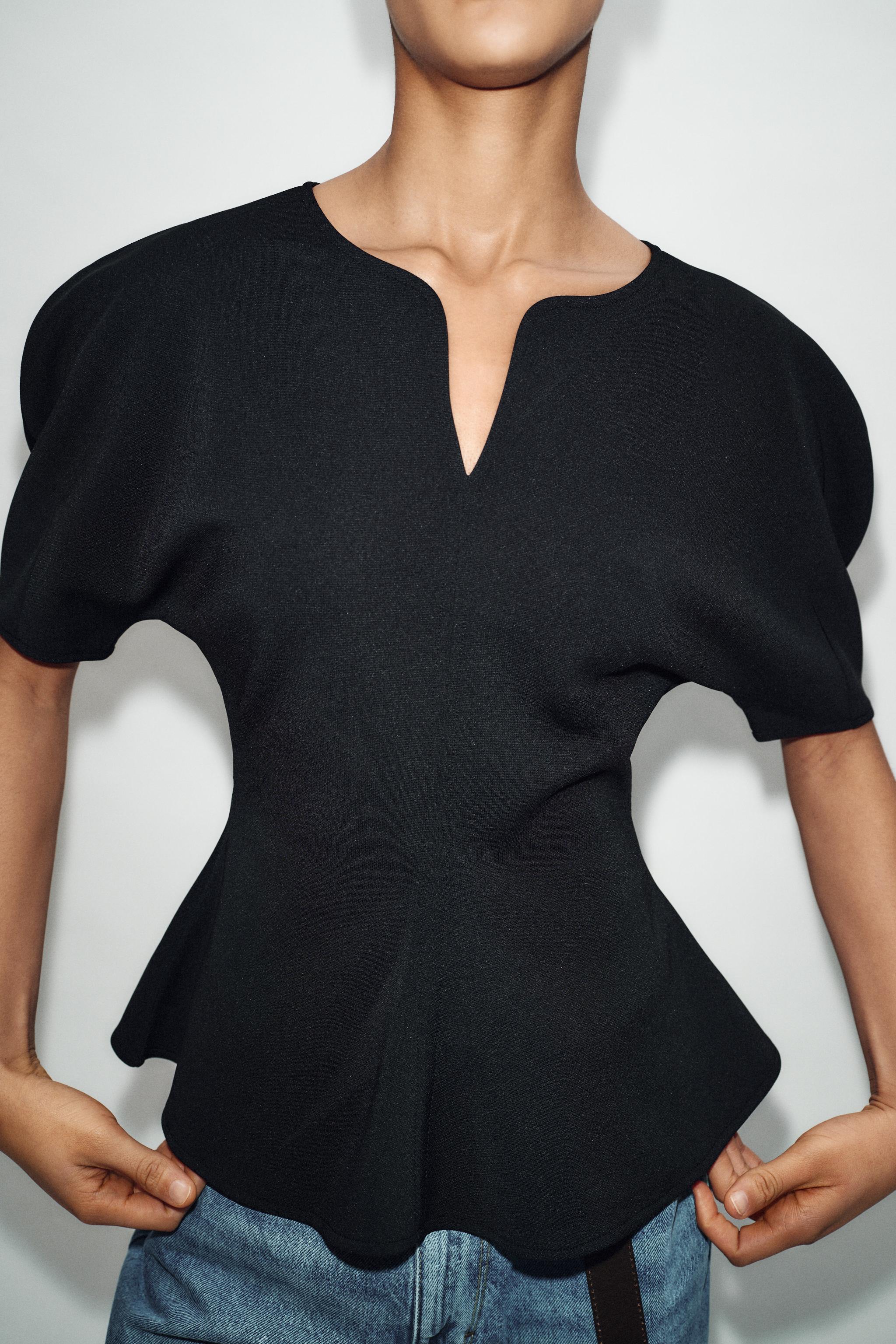 SOFT PEPLUM TOP