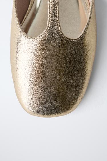 CHAUSSURES OUVERTES À L'ARRIÈRE - Or de Zara - Image 3