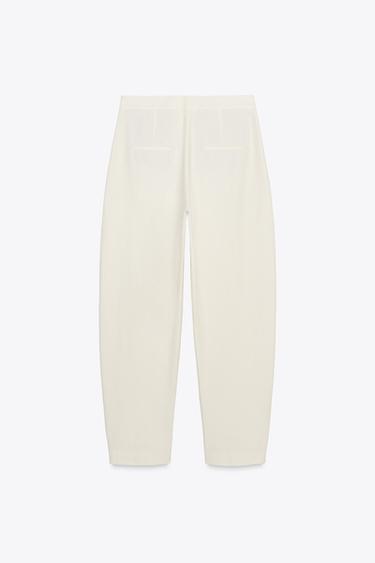 ZW COLLECTION BALLOON TROUSERS - Ecru by Zara - Image 6