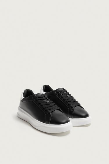 TRAINERS WITH HEEL DETAIL - Black by Zara