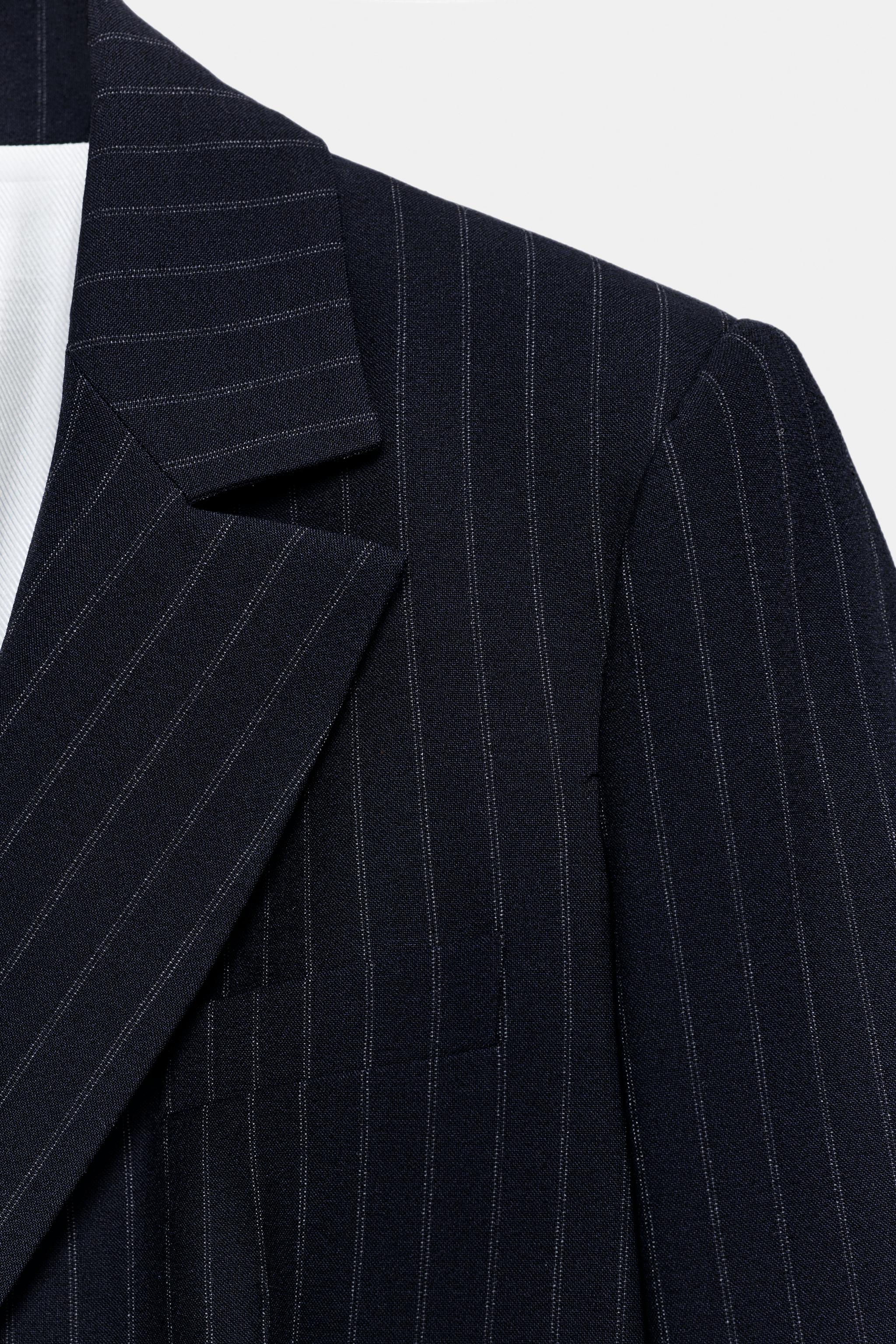 İNCE ÇİZGİLİ BLAZER - Görsel 10