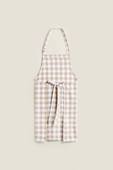 TABLIER FIL TEINTÉ - Beige de Zara - Image 3