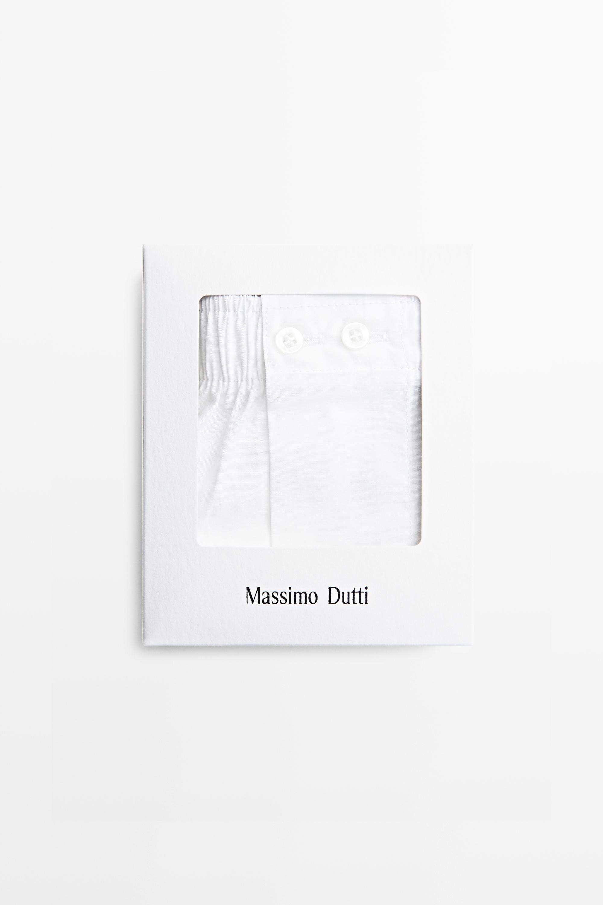 Plain 100% cotton boxers — White