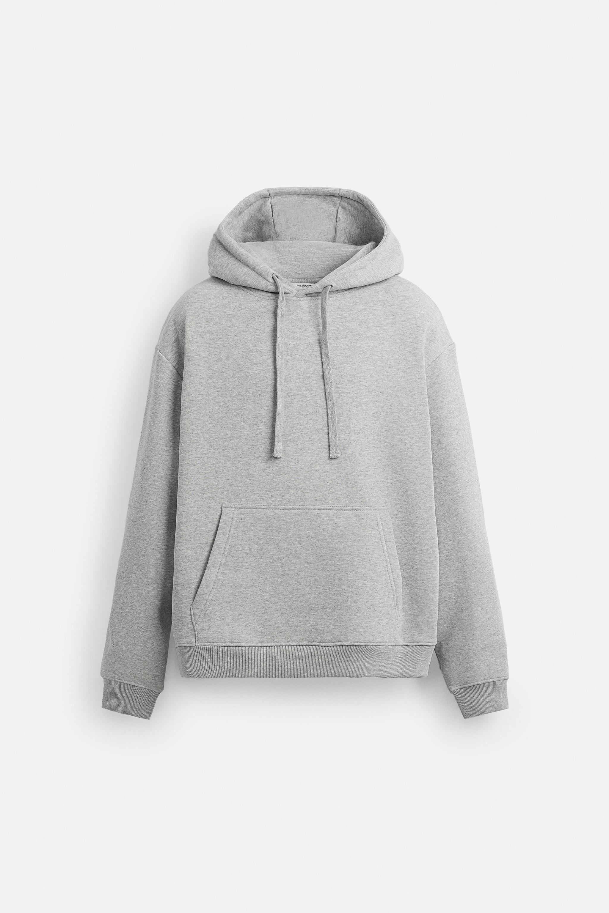 ★ZARA★選べるお色♪ベーシックフーディ 各色 ベーシックフーディ - アイス グレー | ZARA Japan / 日本