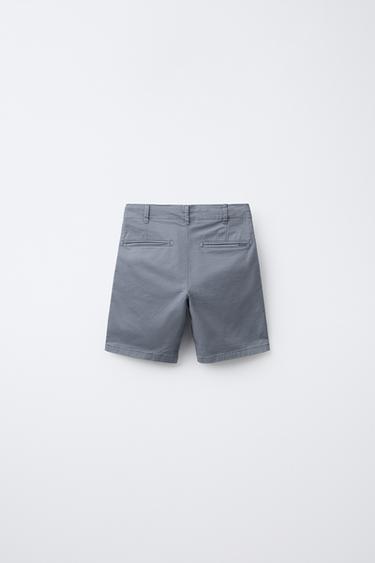 SHORT CHINE SLIM FIT - Bleu délavé de Zara - Image 1