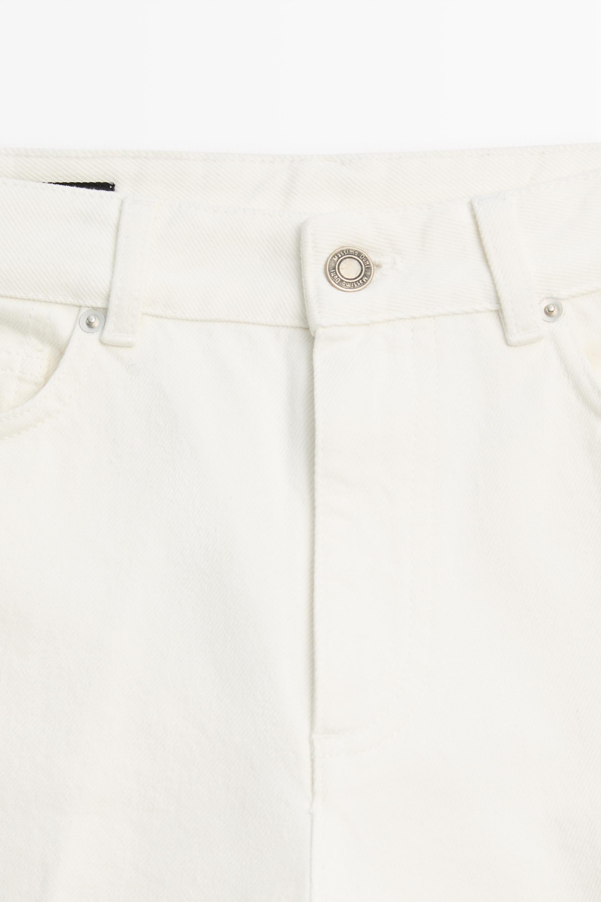 Mid-waist cropped flare fit jeans