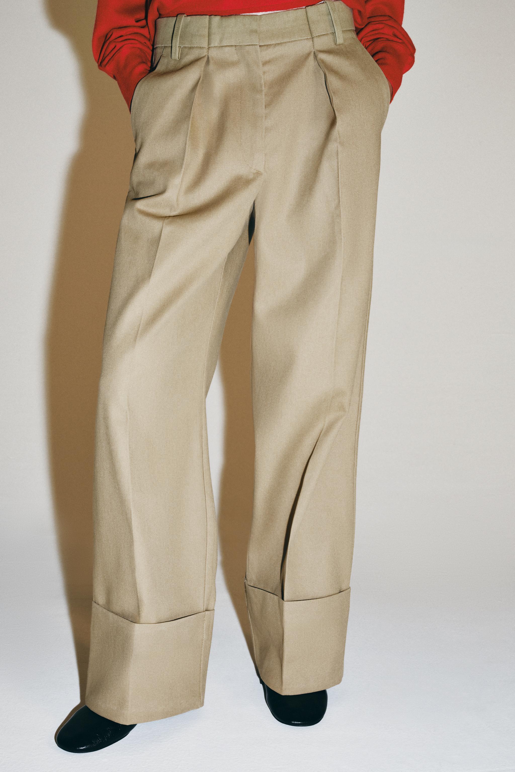 Женские брюки Zara ZW COLLECTION CHINO PANTS — фото 4