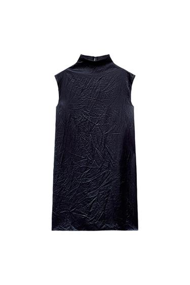 SATIN EFFECT MINI DRESS ZW LIMITED EDITION