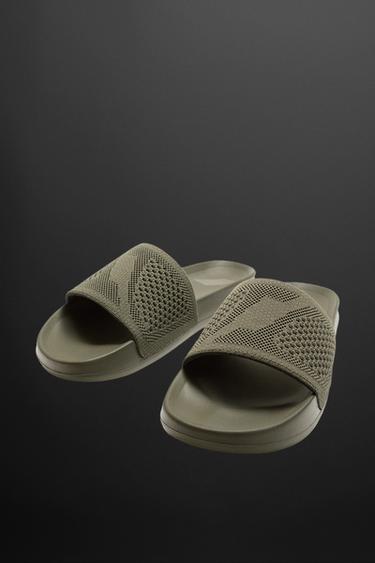 CLAQUETTES DE PLAGE - Vert kaki de Zara - Image 5