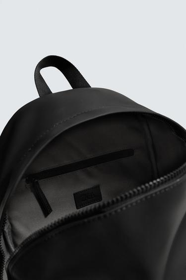 RUBBERISED BACKPACK - Black by Zara - Image 6