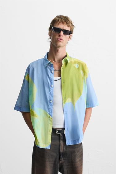 ABSTRACT PRINT SHIRT - Multicoloured by Zara