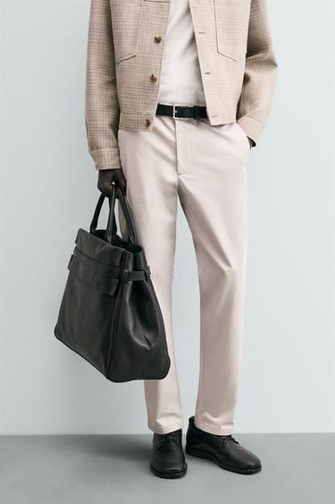 PANTALÓN CHINO REGULAR FIT - Hielo de Zara