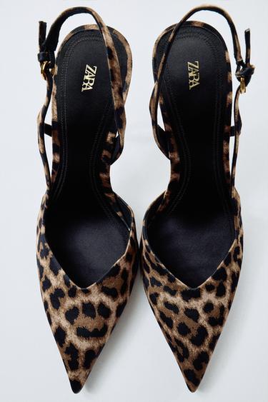 CHAUSSURES À TALONS À MOTIFS - Léopard de Zara