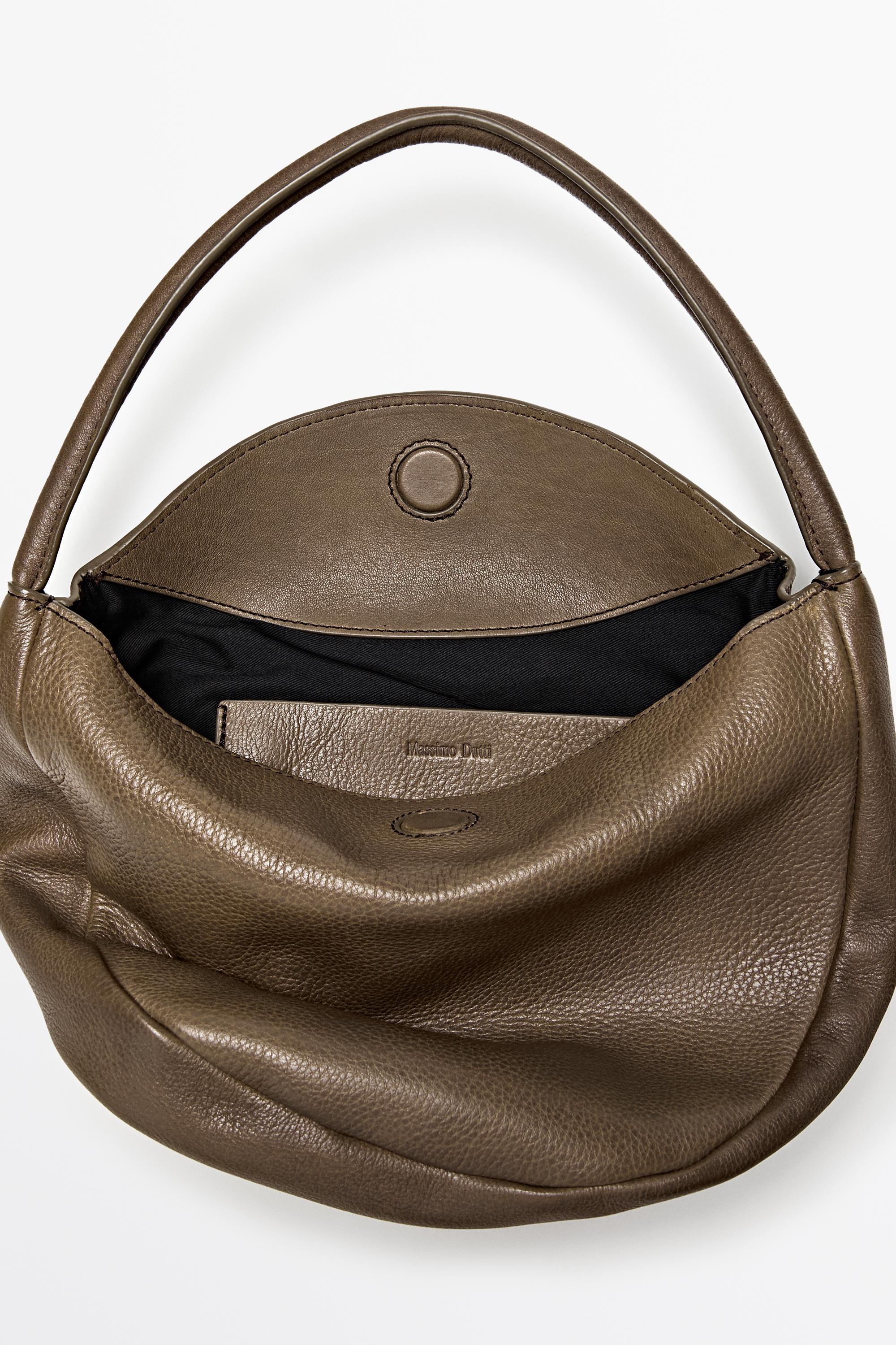 Nappa leather mini slouch bag