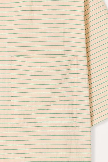 LIMITED EDITION STRIPED FLOWING T-SHIRT - Ecru by Zara - Image 4