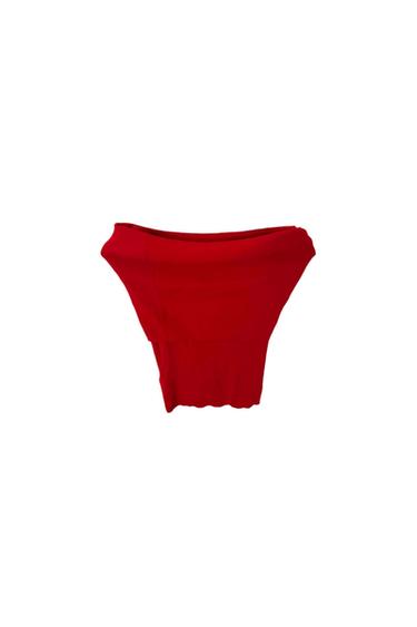MAGLIETTE COTTONE ROSSO SPALLA APERTA