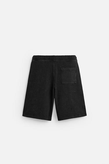 BERMUDA DE JOGGING COUPE AMPLE - Anthracite foncé de Zara - Image 6