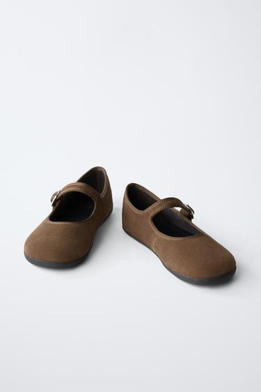 BALLERINES BAREFOOT EN CUIR - Marron de Zara - Image 5