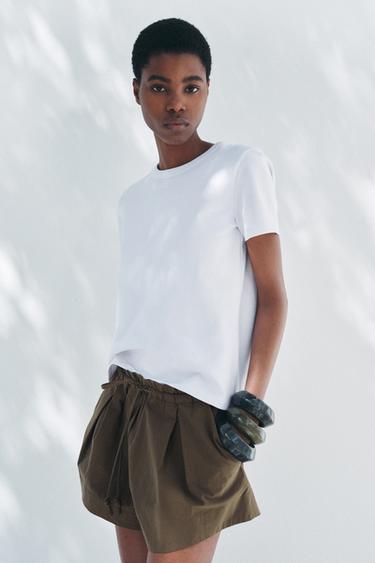 KISA KOLLU INTERLOCK T-SHIRT
