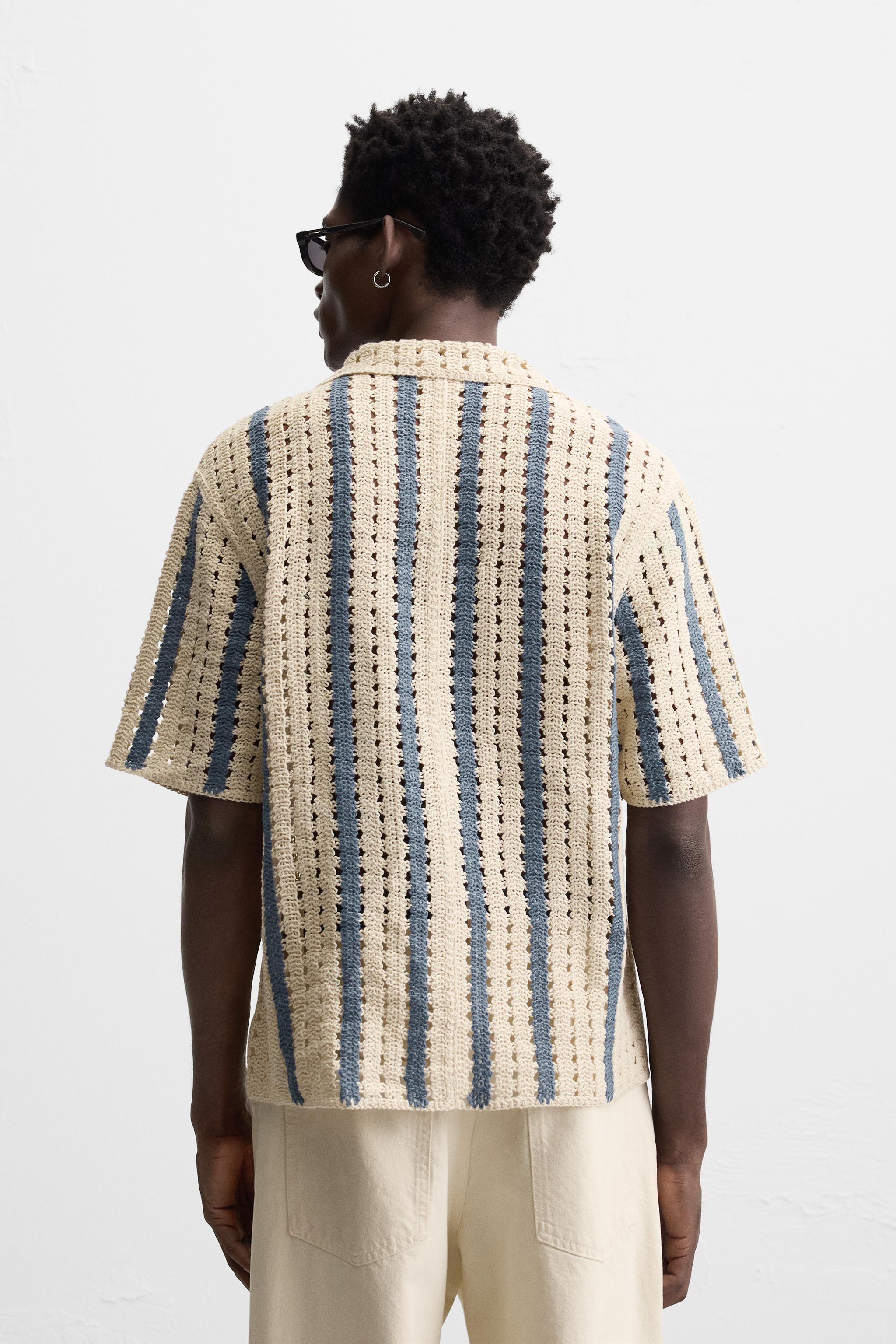 【ZARA】テクスチャー クロシェシャツ 7200/420/064 ZARA】テクスチャー クロシェシャツ 7200/420/064 (ZARA/シャツ