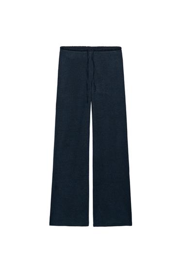 RUSTIC TROUSERS - Navy blue by Zara