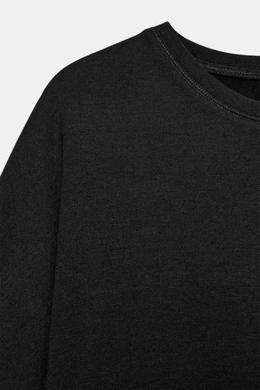 T-SHIRT OVERSIZE FLUIDE - Noir de Zara - Image 6