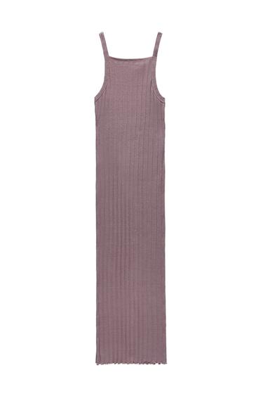 LONG RIBBED DRESS