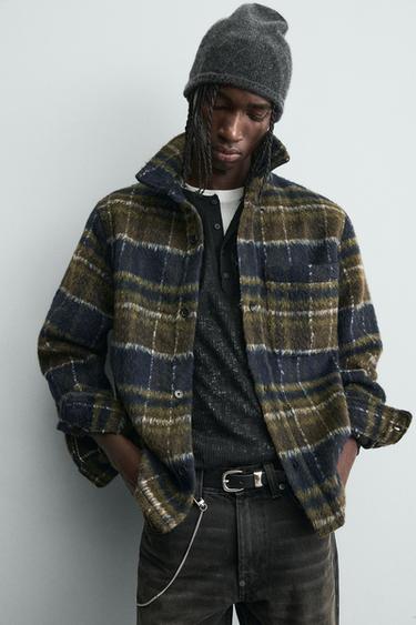 FAUX FUR OVERSHIRT - Dark brown by Zara - Image 5
