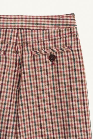 LIMITED EDITION CHECK TROUSERS - Pastel pink by Zara - Image 7