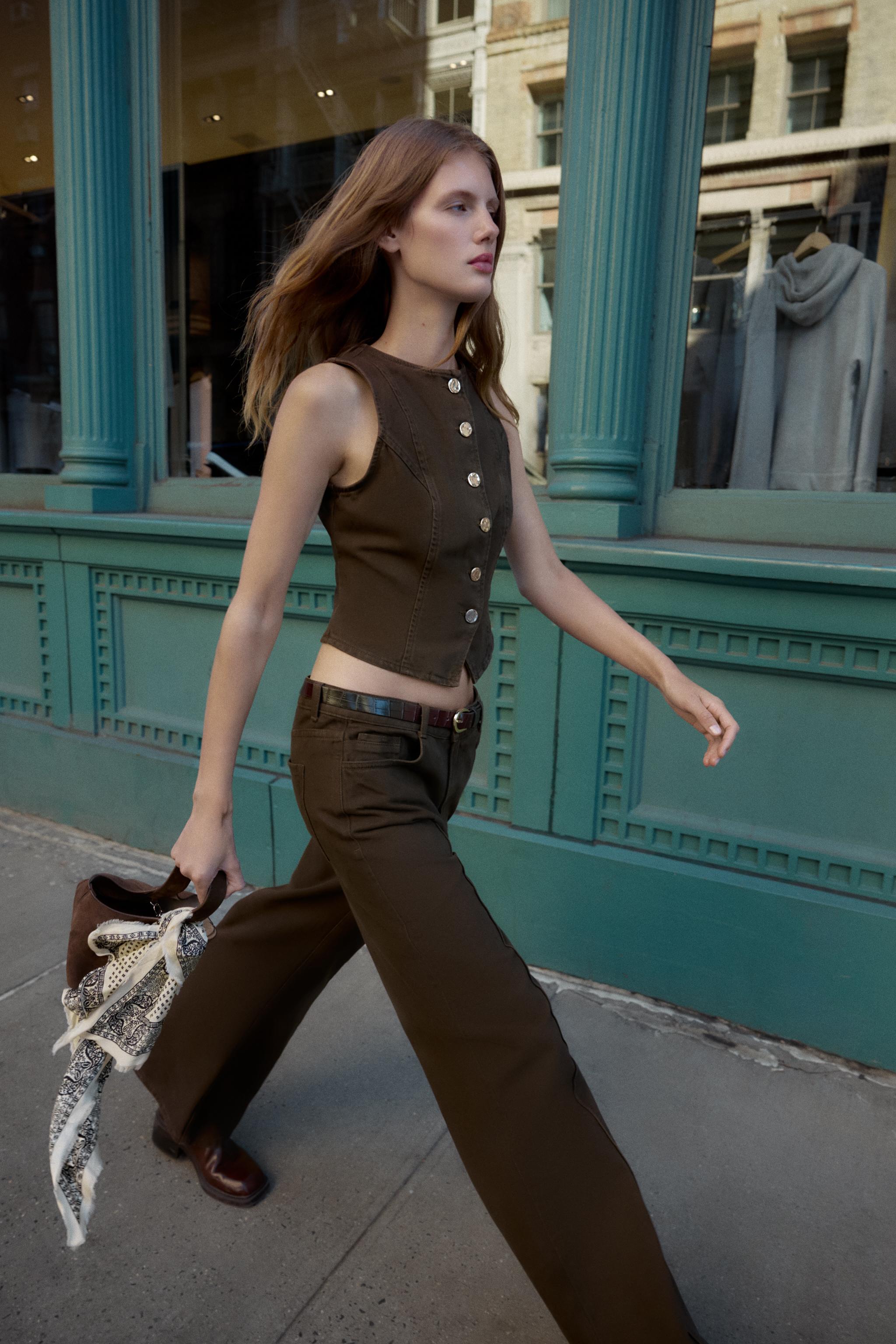 ZARA ヘリンボーン柄ドロップショルダーコート ZARA ヘリンボーン柄ドロップショルダーコート ZARA