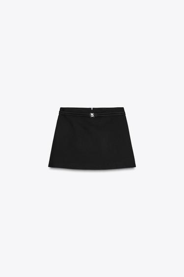 SKORTS WITH BELT - Black by Zara