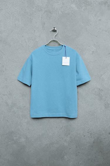 STORIESZ - EINFACHES HEAVY-WEIGHT-T-SHIRT - Hellblau von Zara
